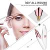 FAMKIT Facial Hair Trimmer & Eyebrow Trimmer for Women, USB Rechargeable with LED Light, Facial Razor for Fine Hair Removal view 2