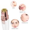 FAMKIT Facial Hair Trimmer & Eyebrow Trimmer for Women, USB Rechargeable with LED Light, Facial Razor for Fine Hair Removal view 4