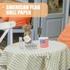 Alipis 2 Rolls American Flag Roll Paper Christmas Napkins Cocktail Napkins Paper Bath Tissues Toilet Paper Softest Toilet Tissue Novelty Christmas Toilet Paper Christmas Toilet Roll view 4