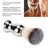 ANKROYU Shaving Brush Strong Cleaning Force Soft Premium Bristles Soft Hand Crafted Shaving Brush with Silver Handle for Home Salons view 3