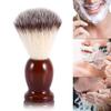 ANKROYU Professional Male Beard Shaving Brush, Shaving Brush with Travel Case, Facial Cleaning Nylon Hair & Wood Handle Barber Tool Bamboo Shaving Bowl and Brush view 3