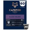 CafePod Lungo Coffee Pods - Compatible with Nespresso Coffee Machine, Intensity 11 with the Bold Smooth Flavour of Dark Chocolate - Rainforest Alliance Sourced - Black Velvet 60 Capsules view 1