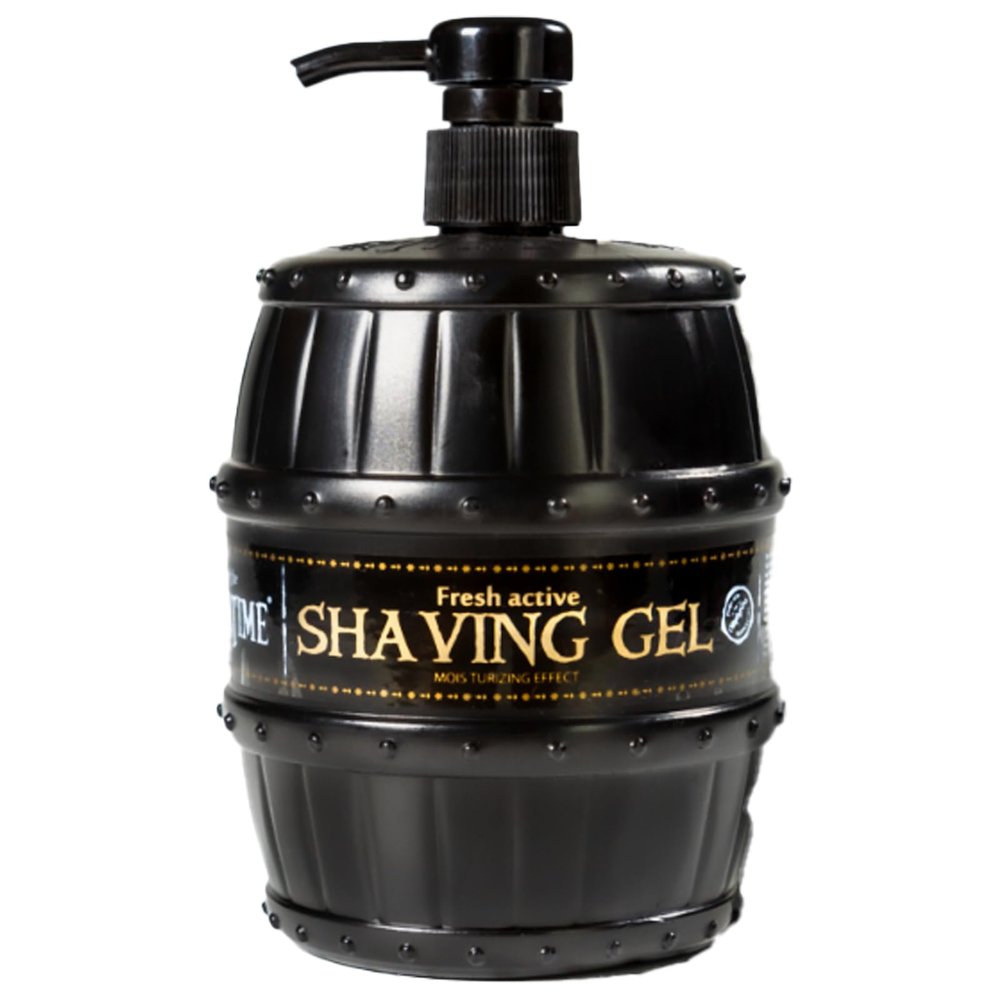 BARBERTIME Shaving Gel | Fresh Active | Non Foaming | Moisturizing Effect | Gold 1000 ml