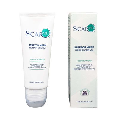 ScarMD Stretch Mark Removal Cream | Anti Stretch Mark Cream for Pregnancy & Scars | Clinically Tested Formula to Reduce Redness, Uneven Texture & Discomfort | 100ml