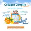 Collagen Complex - 90 Natural Orange Flavour Chewable Yummy Gummies - One a Day 500mg Bovine Collagen, Biotin, Vitamin C, Selenium, Vits B6 and B12  Healthy Skin and Hair for Men and Women  UK Made view 3