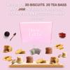 Afternoon Tea Hamper with Biscuits Gift Set For Women | Including Luxury Shortbread, Biscuits With Tea & Jam and lots more! | Gift for Mums & Dads, Grandpa or Grandma view 4