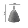 BBTISG 5 Pcs Thicken Wool Felt Sauna Hat, Sauna Hat for Women and Men Felt Bath Hat for Bath Protection Hat Bath Accessories view 2