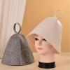 BBTISG 5 Pcs Thicken Wool Felt Sauna Hat, Sauna Hat for Women and Men Felt Bath Hat for Bath Protection Hat Bath Accessories view 3