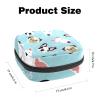 Sanitary Napkin Storage Bag, Feminine Product Pouches Portable Period Kit Bag for Girls Women Ladies Cute Dogs view 2