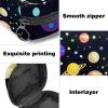 Sanitary Napkin Storage Bag, Feminine Product Pouches Portable Period Kit Bag for Girls Women Ladies Space Planets Stars Dark view 3