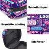 Sanitary Napkin Storage Bag, Feminine Product Pouches Portable Period Kit Bag for Girls Women Ladies Princess Letter Pattern view 3