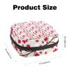 Sanitary Napkin Storage Bag, Feminine Product Pouches Portable Period Kit Bag for Girls Women Ladies Beautiful Cherry Blossom Pattern Pink view 2