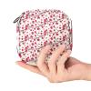 Sanitary Napkin Storage Bag, Feminine Product Pouches Portable Period Kit Bag for Girls Women Ladies Beautiful Cherry Blossom Pattern Pink view 4
