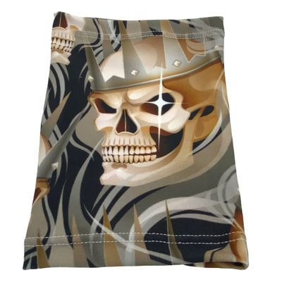 7.5" - 8" Long approx Short Picc Line Arm SLEEVE Cover for Chemo, Diabetes Freestyle Libre, Lymes Disease (Skulls)