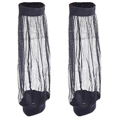 Wudaizhi Mesh Leg Protector Mosquito Foot Net Anti-mosquito Foot Net Sock Sleeves Leg Protector Outdoor Survival Camping Equipment Travel Mosquito Net 1 Pair