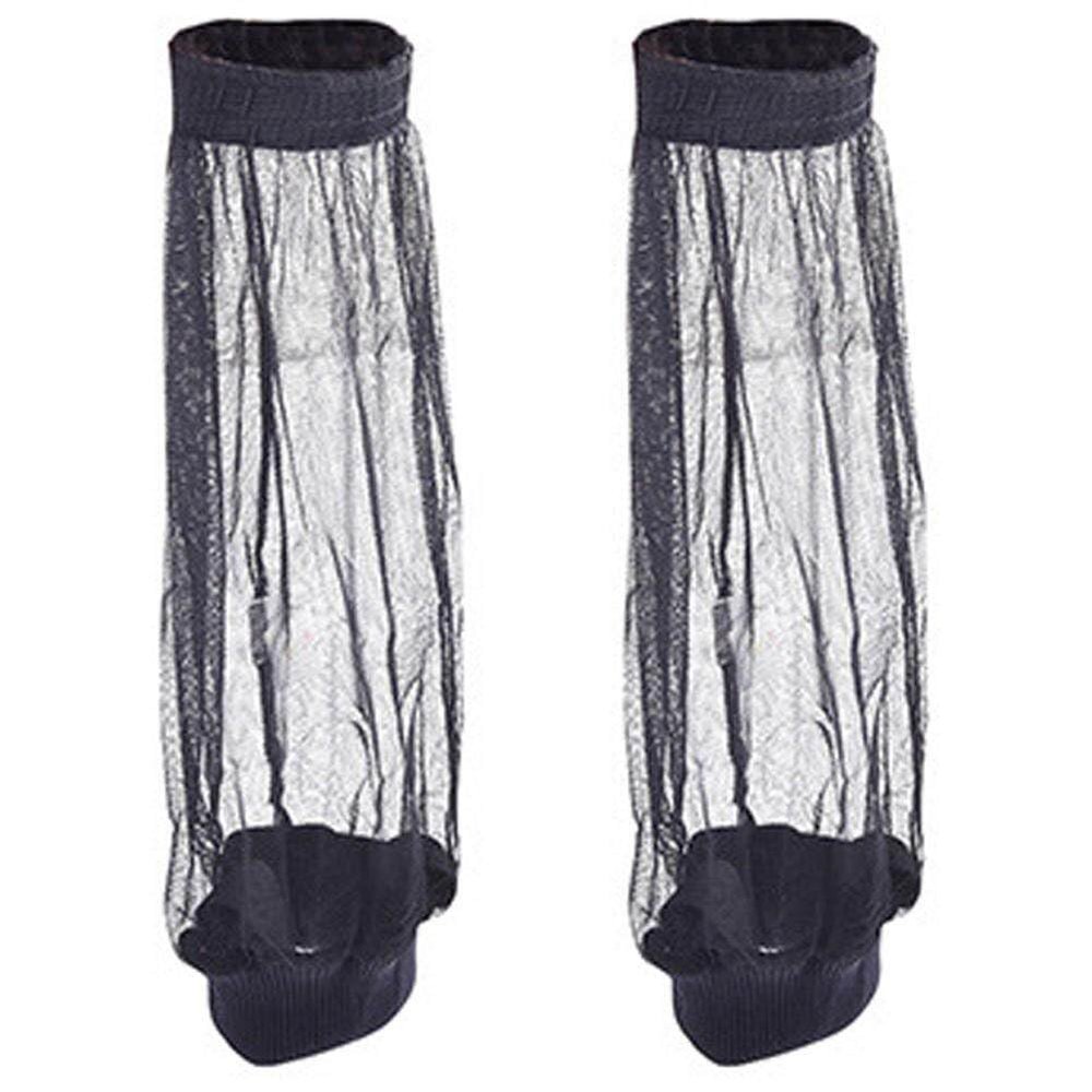 Wudaizhi Mesh Leg Protector Mosquito Foot Net Anti-mosquito Foot Net Sock Sleeves Leg Protector Outdoor Survival Camping Equipment Travel Mosquito Net 1 Pair