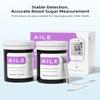 AILE Blood Glucose Test Strips for Diabetics: AILE Blood Sugar Test Strips 50 PCS - 50 Lancets for Home Use - Only Use with A608 A601 A606 A616 W33 Blood Glucose Monitor view 2