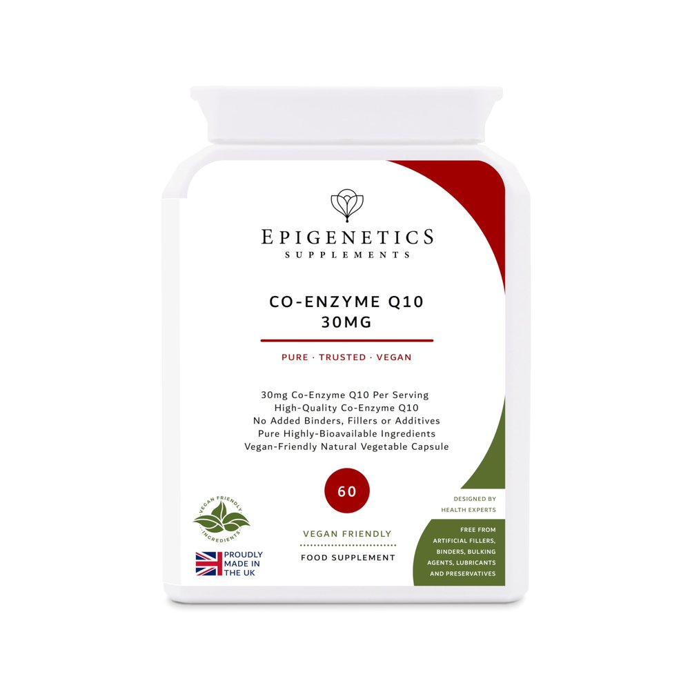 Co-Enzyme Q10 30mg | Delayed Release Ubiquinone CoQ10 (Bypasses Stomach Acid) | 60 Vegan Friendly Capsules | 1 Capsule Daily (2 Month Supply)
