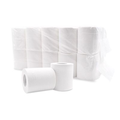 CLENEA Soft Toilet Paper, White Toilet Paper Toilet Paper Towel Roll 4 Ply Paper Towels (Color : 12 rolls)
