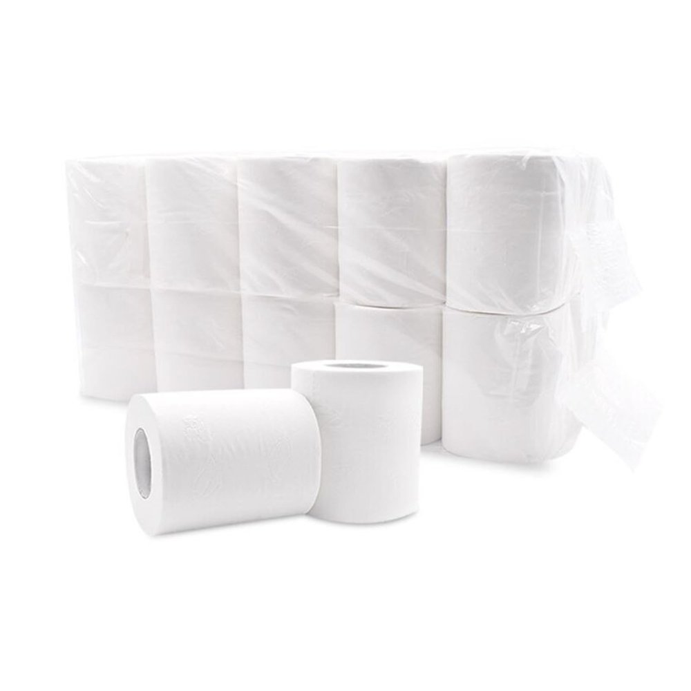 CLENEA Soft Toilet Paper, White Toilet Paper Toilet Paper Towel Roll 4 Ply Paper Towels (Color : 12 rolls)