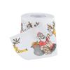 CLENEA 1 Pack Christmas Toilet Paper Household Santa Printed Bath Toilet Paper view 2