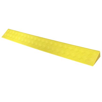 Portable Threshold Ramps, 3-9cm High, Indoor Curb Ramps, Non-slip Kerb Ramp for Threshold Wheelchair Scooter Sweeping Robot, Door Step Accessible Rise Channel Mat ( Color : Yellow , Size : 100x12x5cm/