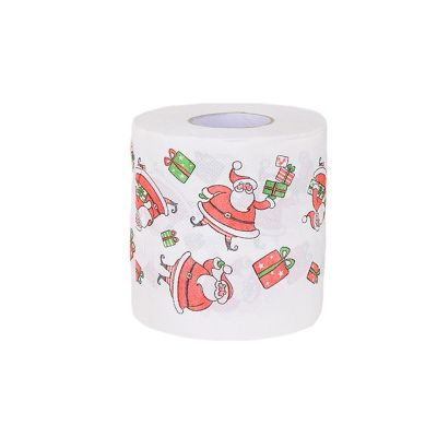 CLENEA Santa Claus Tissue Office Toilet Paper Paper Roll Christmas Paper Towels (Color : 1)