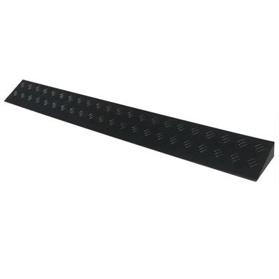 Portable Threshold Ramps, 3-9cm High, Indoor Curb Ramps, Non-slip Kerb Ramp for Threshold Wheelchair Scooter Sweeping Robot, Door Step Accessible Rise Channel Mat ( Color : Svart , Size : 100x13x5.5cm