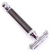 Parker Safety Razor76R Graphite Gray Long Handle Butterfly Open Double Edge Safety Razor for Men view 2
