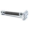 Parker Safety Razor76R Graphite Gray Long Handle Butterfly Open Double Edge Safety Razor for Men view 3