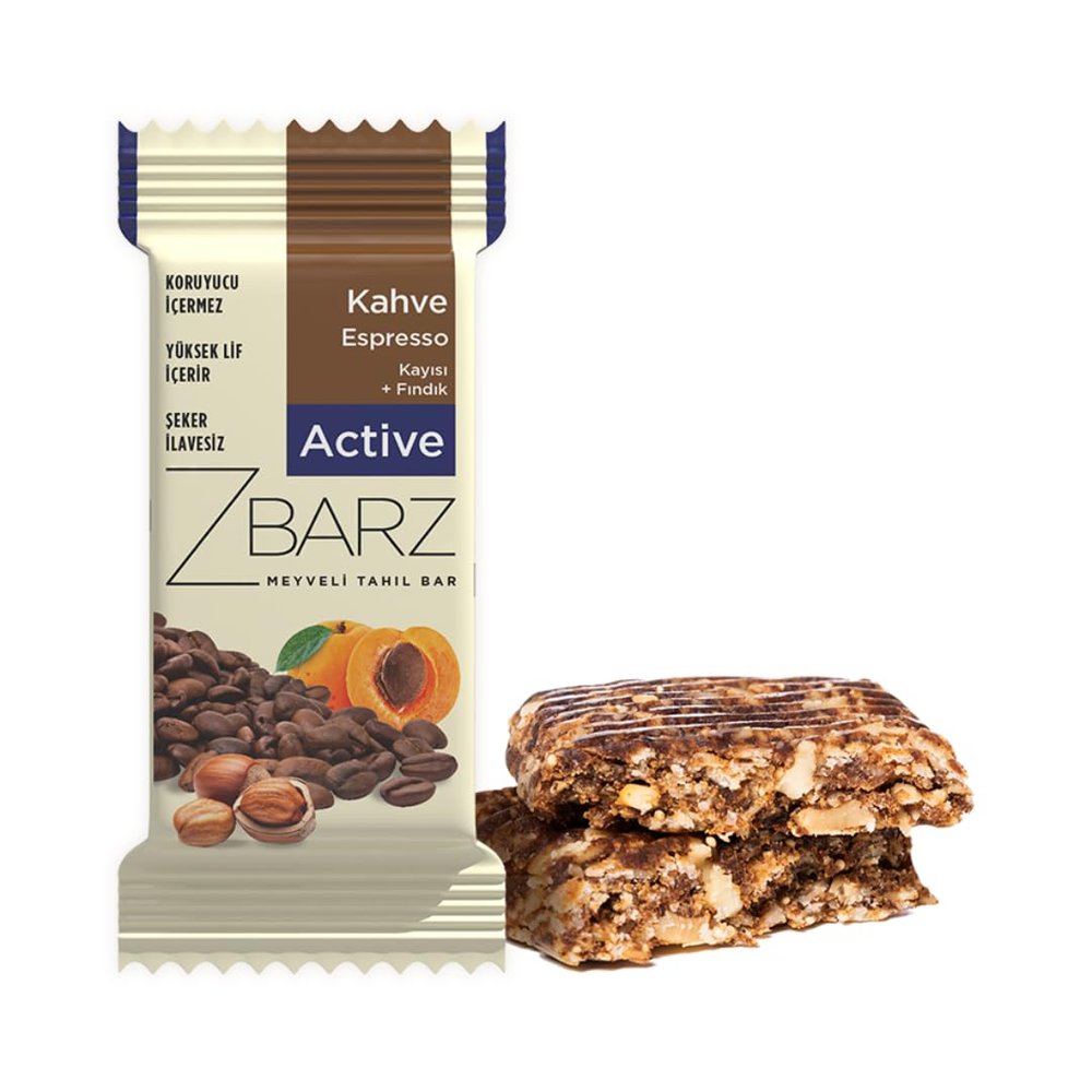 Zbarz Fruit & Energy Bars, vegan, vegetarian, and without added sugar (Mix Box, 12 x Bars) - Sport energy bars made from fruits & nuts for everyday use, cycling, hiking, fruit bars (Espresso Hazelnut)
