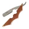Barber Cut Throat Razor Kit  Single Edge Shaping Tool with Wooden Handle Straight Razor  Ideal for Beard and Moustache Shaving  Blades not Included view 1