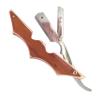 Barber Cut Throat Razor Kit  Single Edge Shaping Tool with Wooden Handle Straight Razor  Ideal for Beard and Moustache Shaving  Blades not Included view 3