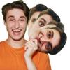 Personalised Photo Face Masks - Perfect For Hen Do, Stag Do, Birthday Party - Precut - Elastic - 13 Masks view 1