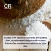 Desiccated Coconut (Medium) - 1kg | GMO FREE Coconut Fibre | Unsweetened Coconut Flakes | Shredded Dehydrated Coconut Flake | Perfect For Coconut Oil, Coconut Milk, Coconut Water Lovers view 3