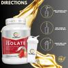 Caligold Health Muscle Building 100% Isolate Pure Whey Protein, Pre and Post Workout Protein Powder, 66 Servings, 2kg view 3