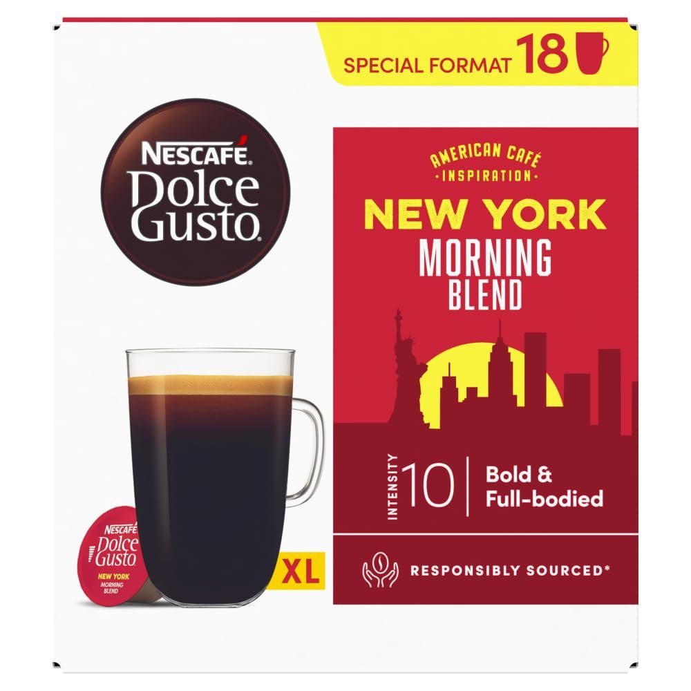 NESCAFE DOLCE GUSTO New York Moning Blend Americano Coffee Pods (54 Servings)