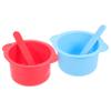 ULTECHNOVO Silicone Wax Warmer Liner Bowl 2pcs High Temperature Resistant Non-stick Hair Removal Wax Pot with 16cm Stirring Sticks for Professional Waxing Spa Use view 1