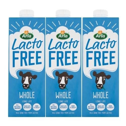 3 x 1L Lactofree UHT Whole Milk Long Life