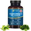 Prowise Vegan Omega-3 DHA from Algae Oil | 60 Softgels with Vitamin E | 400mg DHA + 10mg Vitamin E | 100% Plant-Based | Supports Brain and Eye Health | Pure & Sustainable Sourced view 1