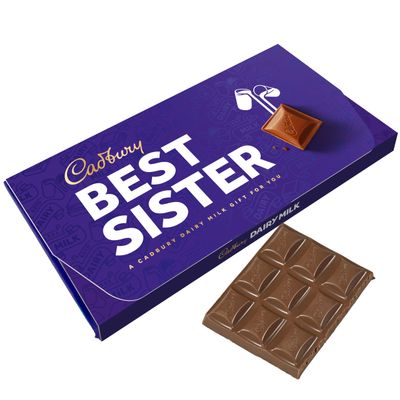 Cadbury Best Sister Dairy Milk Chocolate Bar With Gift Envelope