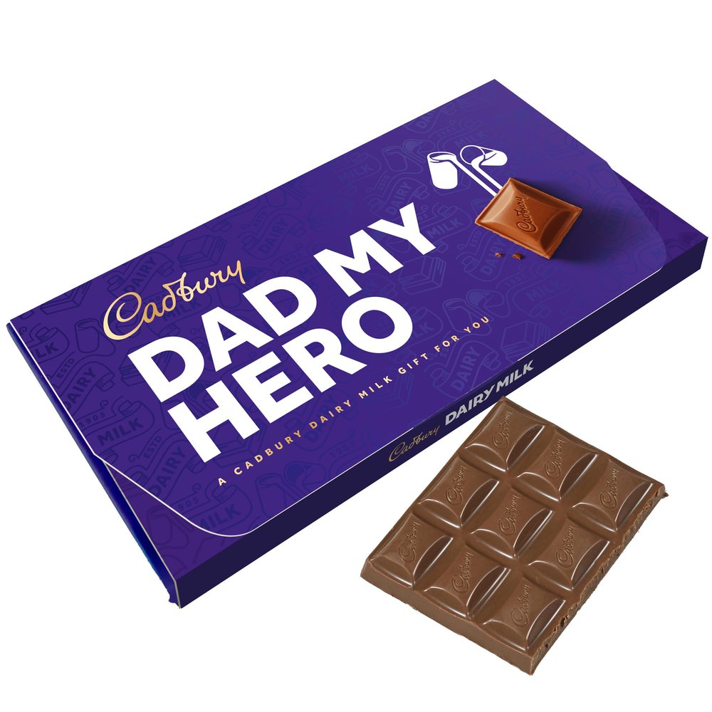 Cadbury Dad my hero Dairy Milk Chocolate Bar With Gift Envelope