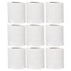 9 Rolls x Toilet Rolls, 2 Ply White Toilet Paper, Quilted Toilet Roll Packs, 34GSM Toilet Paper Soft Tissue Roll Skin Cleaning Towels, Wiping Napkin Roll, Bulk Buy (220 Sheets/Toilet Rolls) view 1
