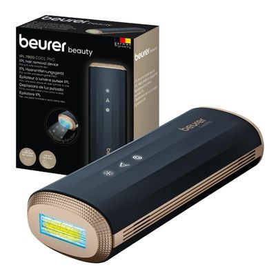 Beurer IPL 7800 Cool PRO Hair Removal Device with Cooling Technology, 5 Intensity Levels, up to 1 Million Light pulses, for arms, Legs, face, Bikini line and armpits, for Men and Women