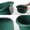 KADAX Round Bowl 15L, Plastic Washing Up Bowl for Kitchen and Bathroom, Large Basin for Washing Dishes, Soaking Laundry and House Cleaning (Green) view 3