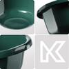 KADAX Round Bowl 15L, Plastic Washing Up Bowl for Kitchen and Bathroom, Large Basin for Washing Dishes, Soaking Laundry and House Cleaning (Green) view 4