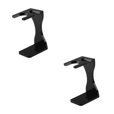 Beavorty 2pcs Acrylic Razor Stand Desktop Shaving Brush Holder Beard Brush Support Home Bathroom Display Holder Shaving Tool Stand
