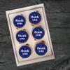 24 PRECUT Thank You Cupcake Toppers Theme #3, Edible With Thanks Cake Decorations view 2