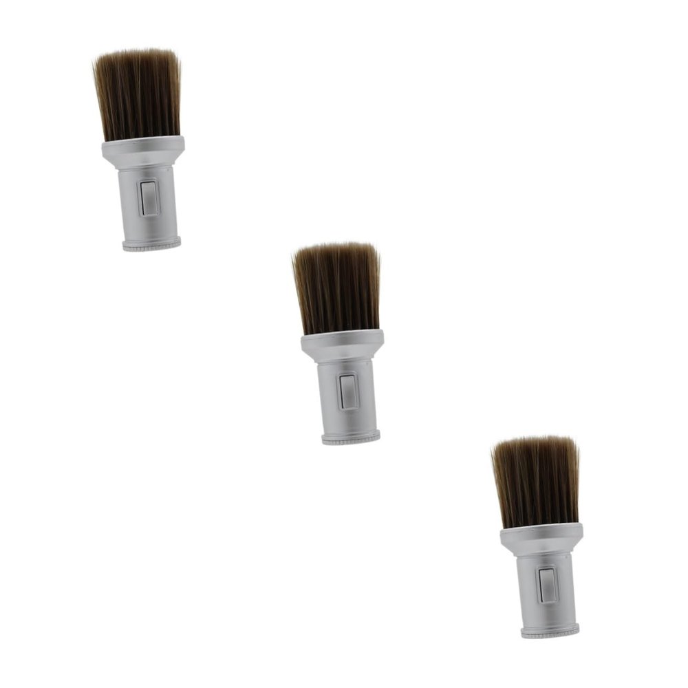 FOMIYES 3pcs Hair Cleaner Brush for Salon Neck Duster Soft Bristle Detangling Brush for Barber Supplies