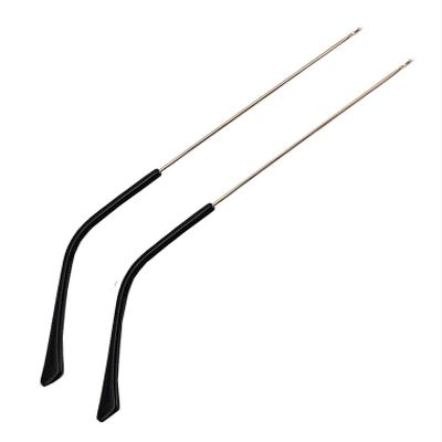 1 Pair Metal Frame Arms Legs Replacement Temple Arm for Eyewear Eyeglasses, Golden